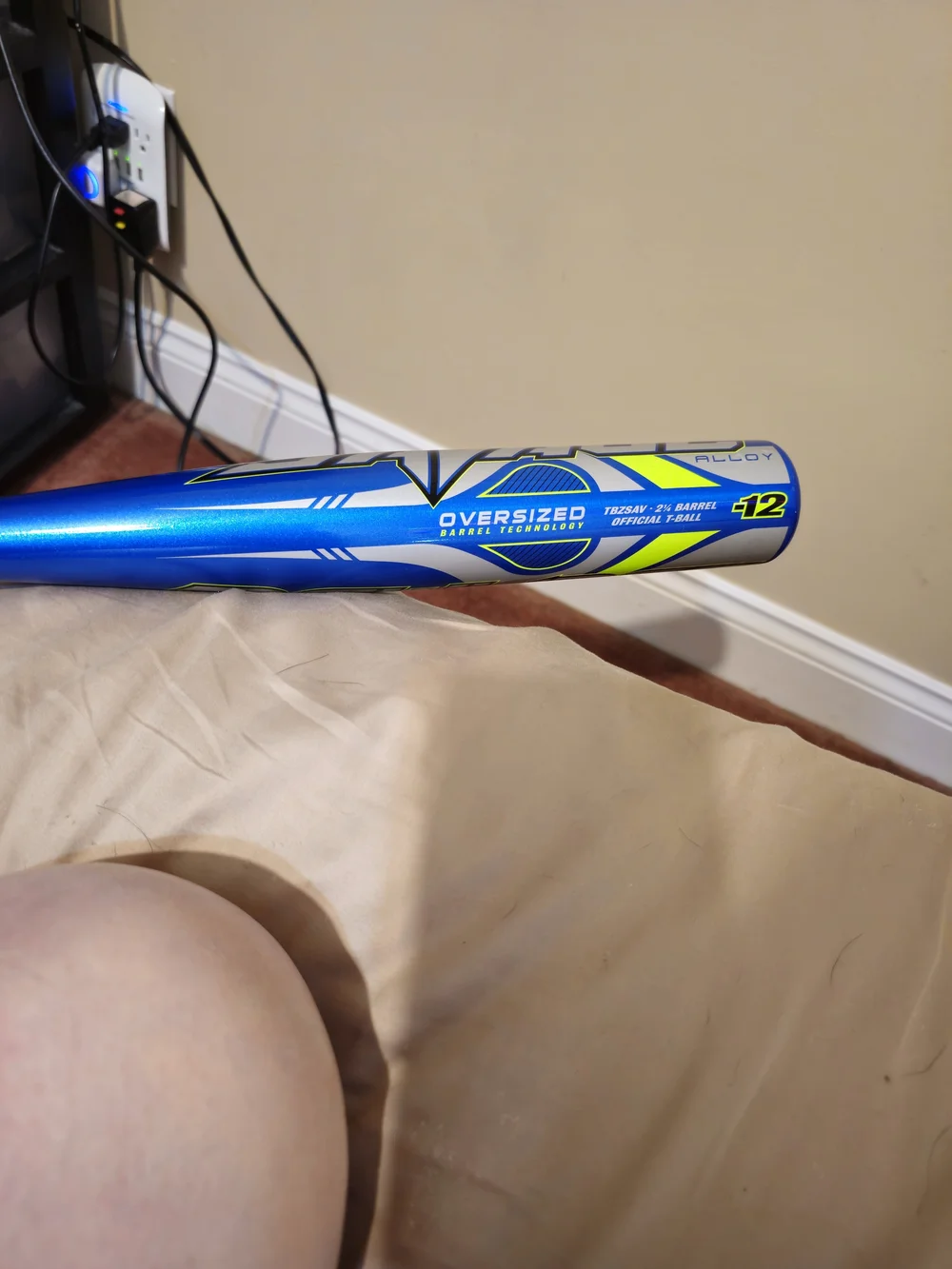 26” Teeball -12 Rawlings Savage Alloy Baseball Bat - Blue & Yellow- Never Used